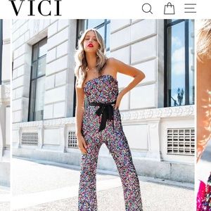 Vici - size small sequin jumpsuit